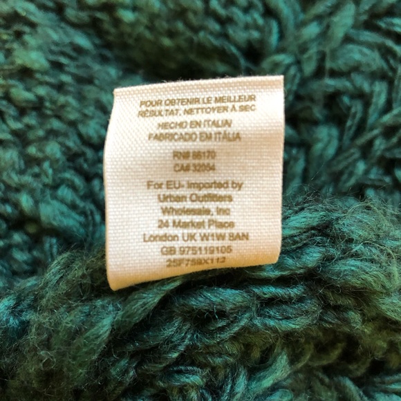 Free People chunky green sweater size extra small - Picture 6 of 7